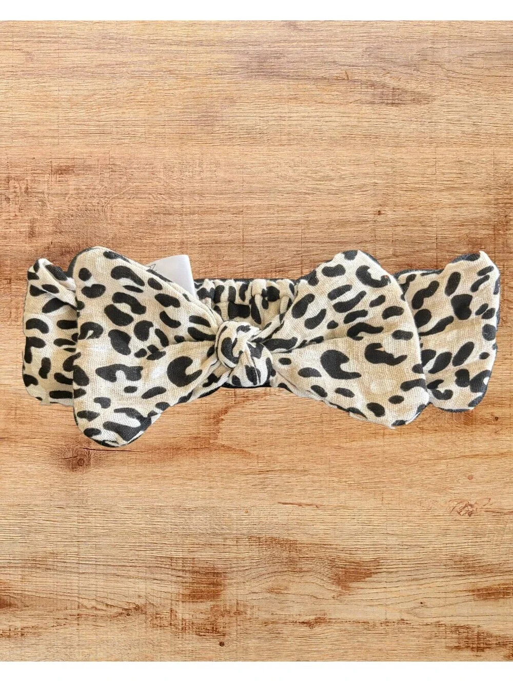 Rachel Zoe Leopard & Neutral Baby Girl Bow Headband Set of 2